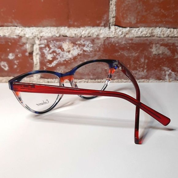 NEW Burgundy Cat Eye Eyeglass Frame Prescription-ready, sassy glasses 53-16-140 - Picture 3 of 6
